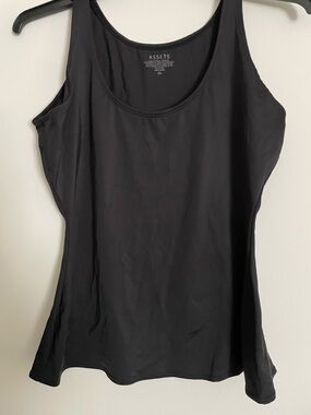 Assets By Spanx Black Scoop Neck Tank Top